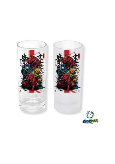 Samuray Kediler Buzlu / Buzsuz Seçenekli Rakı Bardağı 1 Adet Şık Sunum Bardağı 0211