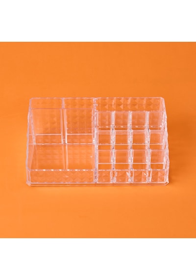 Living Diamond Klasik Organizer - Şeffaf - 23x13x9 Cm Çok Renkli