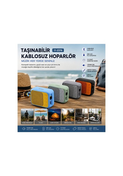 Bluetooth Wireless Mini Hoparlör Speaker Renkli Type-c Şarjlı 5w Mikrofon - Kart Girişi Pl-4692 Bx40