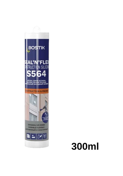 Bostik S 564 Nötr Cephe Silikon 300 Ml Şeffaf