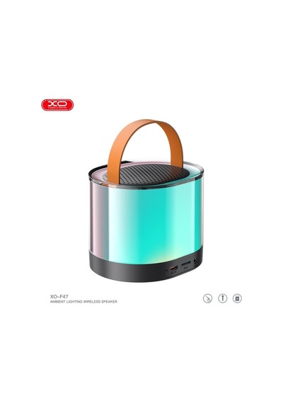 F47 20w Rgb Işıklı 1200 Mah Bluetooth Kablosuz Usb-c Girişli Hoparlör Ve Karaoke Mikrofonu Set
