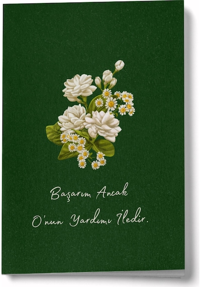 Başarım Ancak O'nun Yardımı İledir Mini Defter Çok Renkli