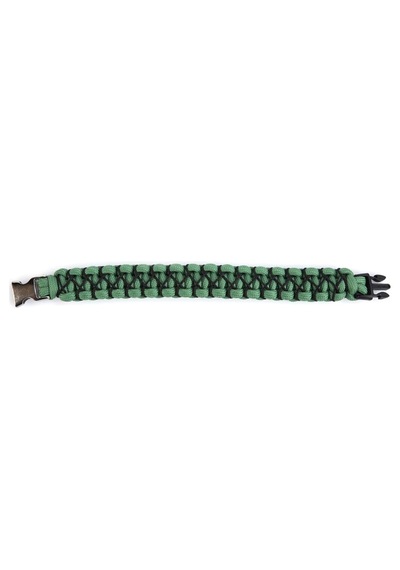 Ince Işlemeli Yeşil Paracord Bileklik Çınar Extreme Çok Renkli