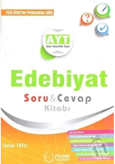Palme Yayınevi Yks Ayt Edebiyat Soru & Cevap Kitabı
