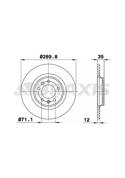 Braxıs Ae0115 Arka Fren Diski 4249c1 - 2 Adettir