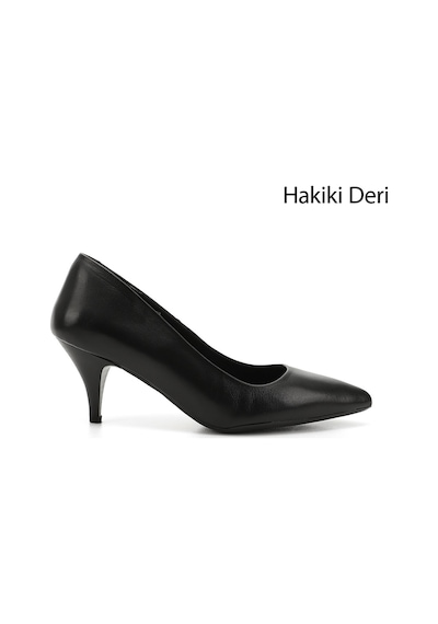 Gönderi(R) Gönderi R Siyah Sivri Burun Orta İnce Topuklu Stiletto Siyah