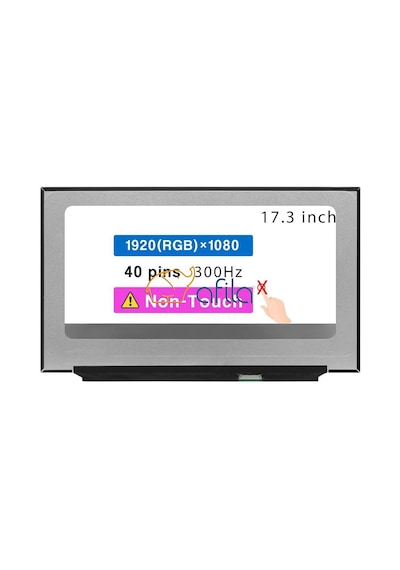 17.3" İnç 40pin Slim Fhd Ips 1920 1080 Lcd Ekran, Panel B173han05.1 / 240hz/300hz Uyumlu 34341026