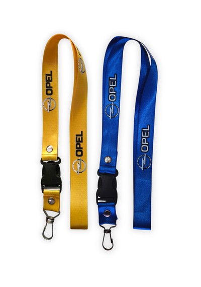 Opel Logolu Sarı & Mavi Anahtarlıklı Oto Ayna Askısı İkili Set Sarı & Mavi