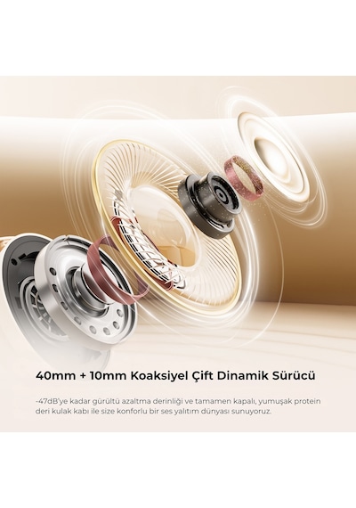 Soundpeats SPACE PRO Hi-res Bluetooth 5.4 Kablosuz Kulak Üstü Kulaklık