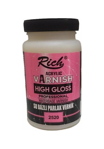 Su Bazlı Parlak Vernik 260 Cc High Gloss