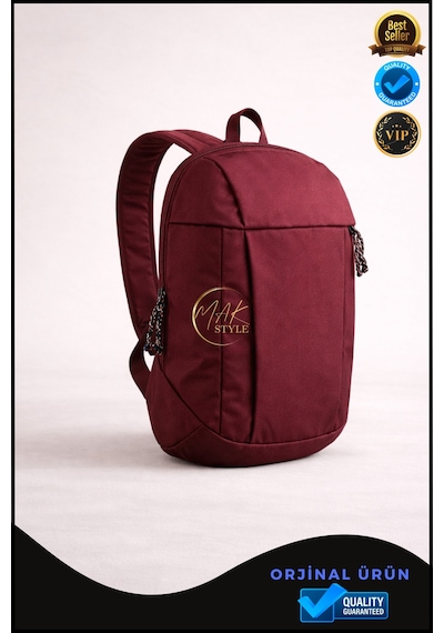 Overpet Günlük & Outdoor Sırt Çantası 10 L Hafif, Konforlu Ve Çok Amaçlı Kullanım Bordo