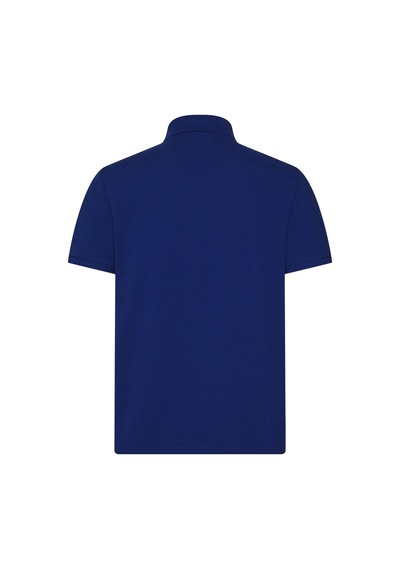 Calvin Klein Erkek Ss Monogram Pique Mavi Polo Yaka T-shirt-12800 Mavi