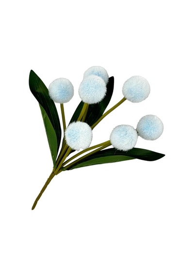 Yapay Çiçek Sarı Pompon Çiçeği Dekoratif Yapay Çiçek 30 20cm