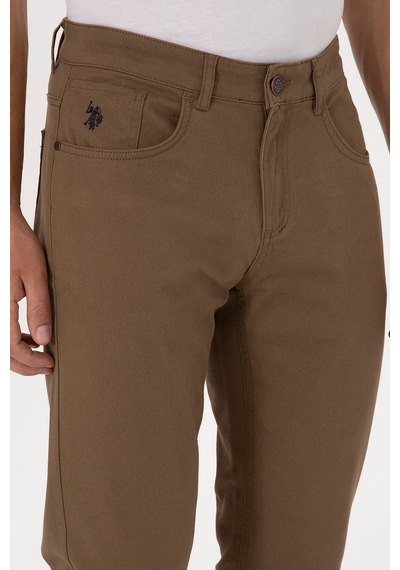 U.S. Polo Assn. Erkek Slim Fit Spor Pantolon 2237562 %98 Pamuk Haki