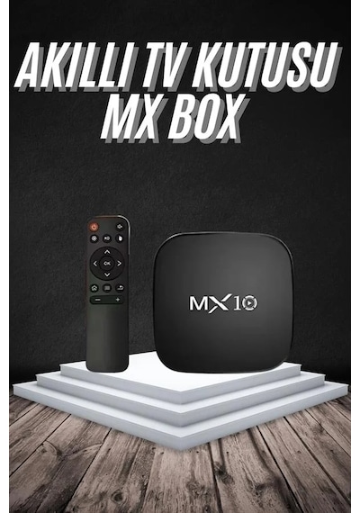 Akıllı Tv Kutusu Mx Box Android 7.1 Tv Kutusu 2.4g Wifi Siyah