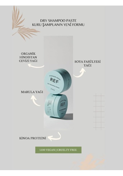 Ref Stockholm-ref Dry Shampoo Paste 85 Ml Kuru Şampuan Macunu Sku: Smg8690010464408
