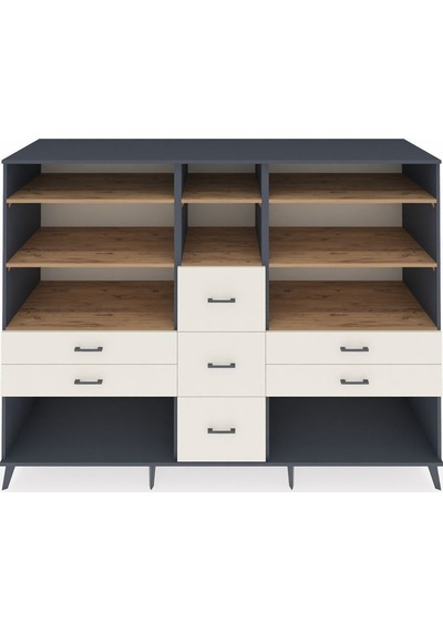 Kronos Dolap 8 Raflı 7 Çekmeceli 220x59x163 Antrasit-çam/aytaşı Atlas Çam/aytası - Antrasıt Kronos Dolap 8 Raflı 7 Çekmeceli 220x59x163 Antrasit-çam/aytaşı Atlas Çam/aytası - Antrasıt