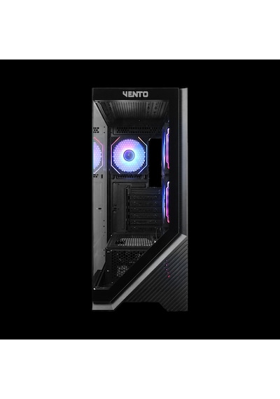 Vento Vg4202fla Atx Tower, 850w 80+ Siyah, Temperli Cam, Rgb, Mesh, Atx Gamıng Kasa