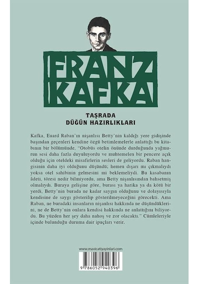 Taşrada Düğün Hazırlıkları - Franz Kafka - Mavi Çatı Yayınları