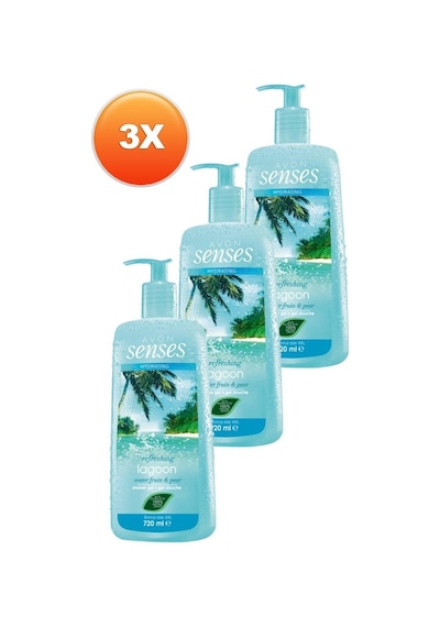 Avon Senses Hydrating Lagoon Duş Jeli 3 x 720 ML