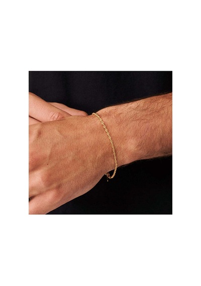 Halat Bileklik 2mm 14k Altın Kaplama