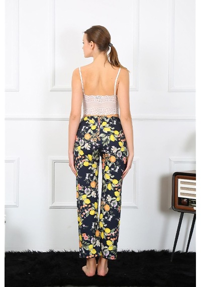 Akbeniz Kadın Pamuklu Alt Pijama 27463 Lacivert