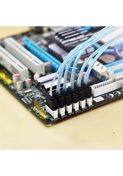2 Adet - 50cm Sata 3.0 Kablo - 90 Açılı Data Kablosu - 6gbps - Ssd Hdd Uyumlu
