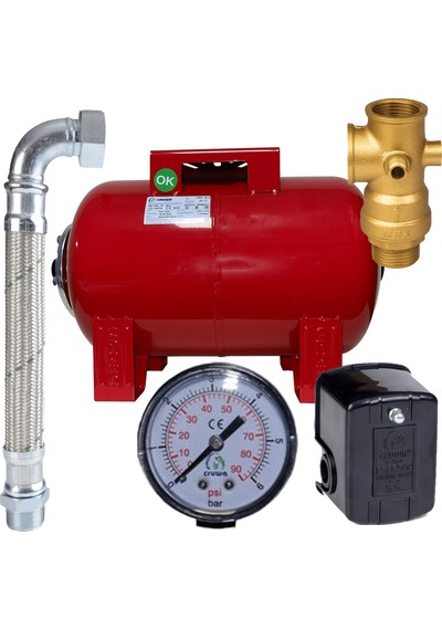 24 Litre Yatık Hidrofor Kiti