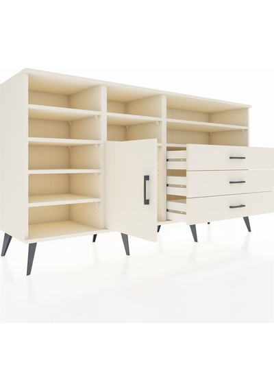 Hyperion Konsol 8 Raflı 3 Çekmeceli Tek Kapaklı 176x44x99 Aytaşı Aytaşı-aytaşı Hyperion Konsol 8 Raflı 3 Çekmeceli Tek Kapaklı 176x44x99 Aytaşı Aytaşı-aytaşı