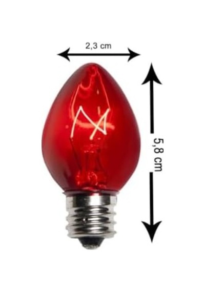 C7 10w Renkli Parfüm Ampul E14 5 Adet