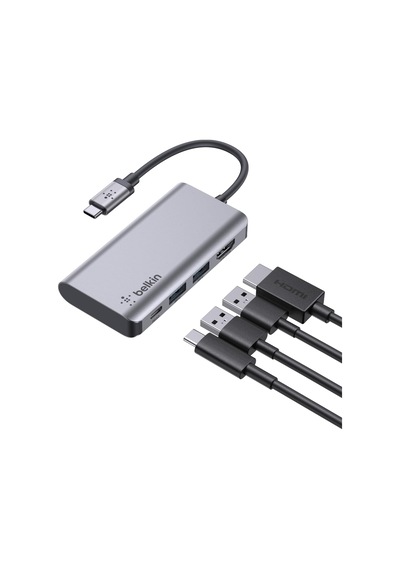 Belkin Usb C 4'ü 1 Arada Çok Bağlantı Noktalı Adaptör 4k Hdmi, U