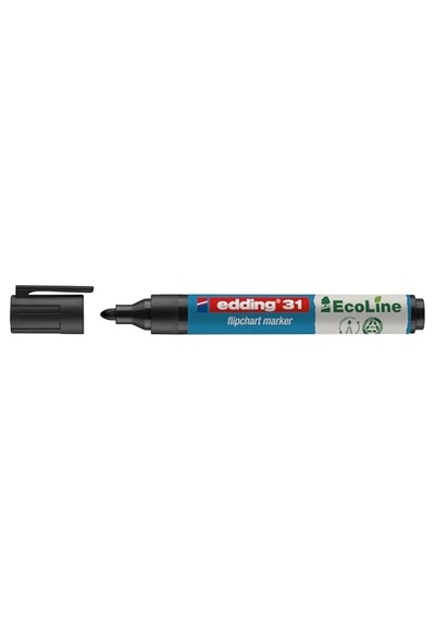 Edding Flipchartmarker 31 Ecoline, Yeniden Doldurulabilir, 1,5 3 Mm, Siyah 124-Pembe