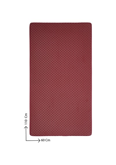 60x110 Cm Hücreli Kedi Kumu Paspası Kedi Matı Kedi Tuvalet Önü Paspası Bordo