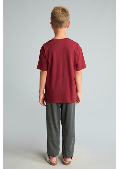 Defacto Regular Fıt 2li Kısa Kollu Baskılı Bordo Pijama Takımı Erkek Çocuk I0552a826aubr281 Bordo-br281 Defacto Regular Fıt 2li Kısa Kollu Baskılı Bordo Pijama Takımı Erkek Çocuk I0552a826aubr281 Bordo-br281