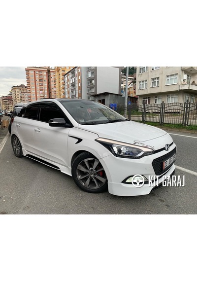 Kit Garaj Hyundai İ20 2015-2019 Boyasız Plastik Custom V2 Marşpiyel Takımı