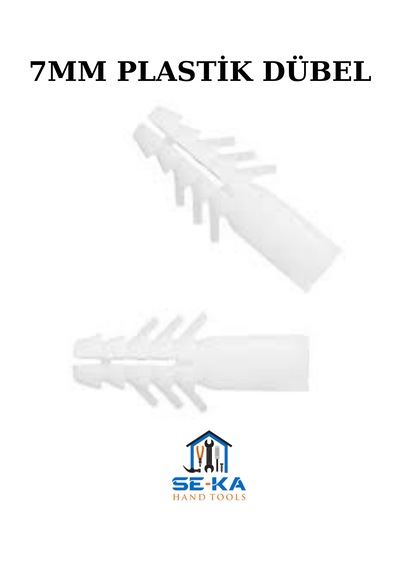7mm Plastik Dübel 100 Adet