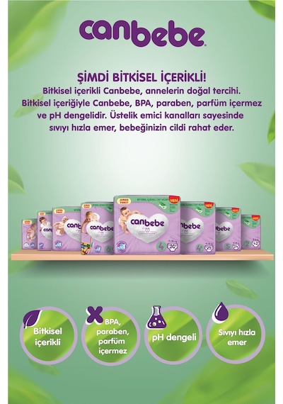 Canbebe Bebek Bezi 5 Numara 11-18kg Junior 320 Adet Dev Ekonomik 8'li