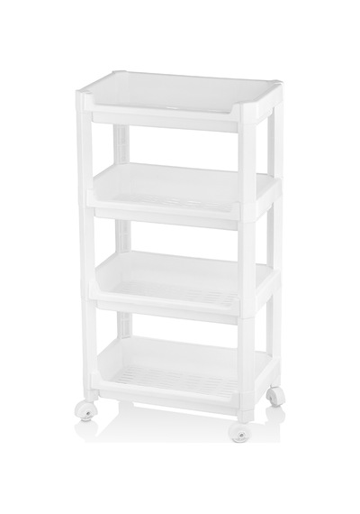 4 Katlı Tekerlekli Sepet Organizer 355x220x670 Mm Çok renkli