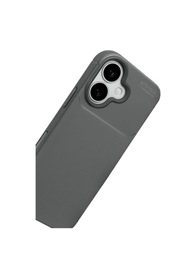 Newface Apple Uyumlu iPhone 17 Auto Focus Karbon Kapak - Gri gri