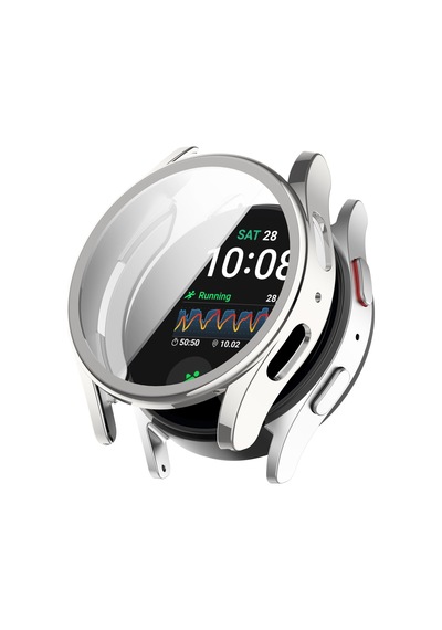 Samsung Galaxy Watch 7 44mm Uyumlu Kasa Ekran Koruyucu 360 Tam Koruma Kılıf Kapak
