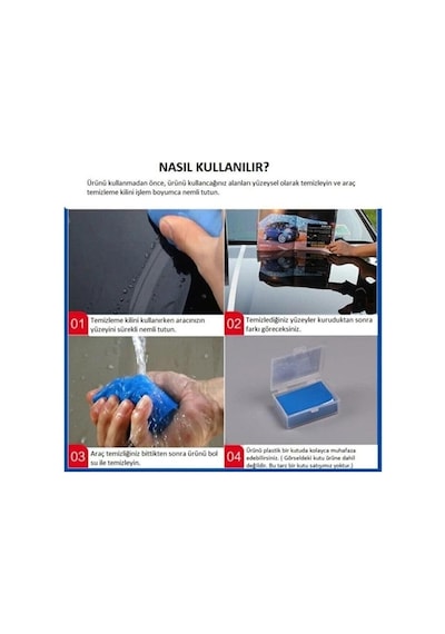 2 Adet 180g 3m Araç Yüzey Temizleme Kil Hamuru 1000'li Set
