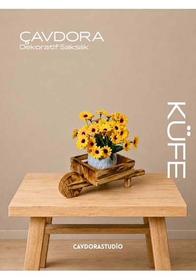 El Arabası Çiçek Saksılığı - Küfe