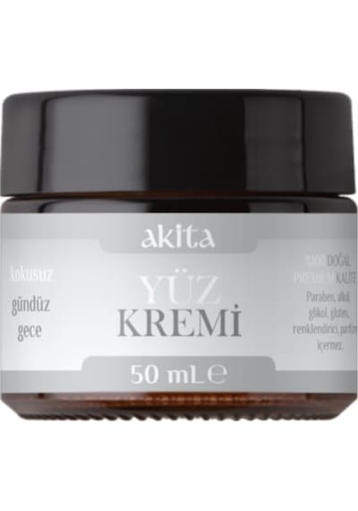 Akita Doğal Yüz Kremi Kokusuz 50 ML