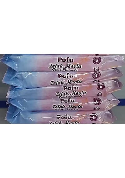 Pofu Islak Havlu Mendil 50 Li 5 Adet