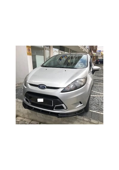 Ford Fiesta Mk6 Ön Lip Plastik Parlak Siyah Karlık-ön-ek-bodykit 2008 2009 2010 2012 Makyajsız Kasa