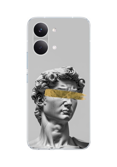Poco X8 Pro Max Uyumlu Modern Hellenistik Davut Baskılı Silikon Kılıf Renkli
