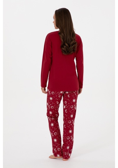 U.s. Polo Assn. Kadın Bordo Pijama Takım 50318919-vr014 Bordo