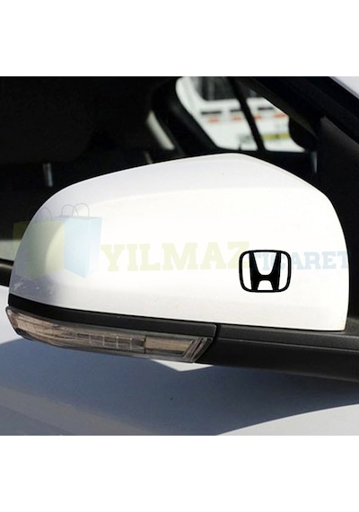 Honda Uyumlu  Logo Arma Dikiz Yan Ayna Oto Sticker Yapıştırma Etiket 6 Ad 3 Cm