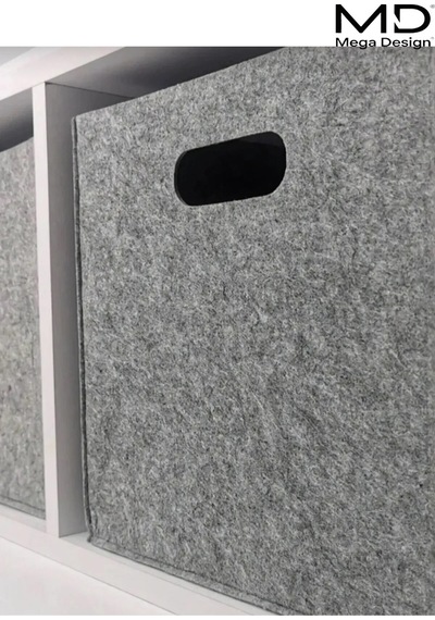 Mega Design Kalın Keçe Organizer Dolap Içi Düzenleyici 30 X 30 X 30 Cm Keçe Gri 30 X 30 Tr Diğer