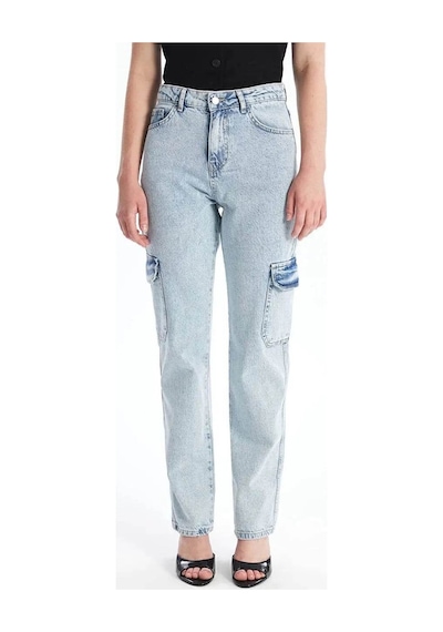 Ozer&Hermin Kargo Cep Kar Yıkama Jeans Pantolon - 30 / Mavi Mavi